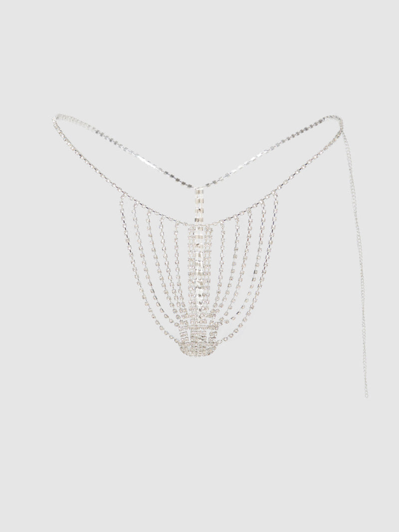 Ziggy Rhinestone Vertical Thong