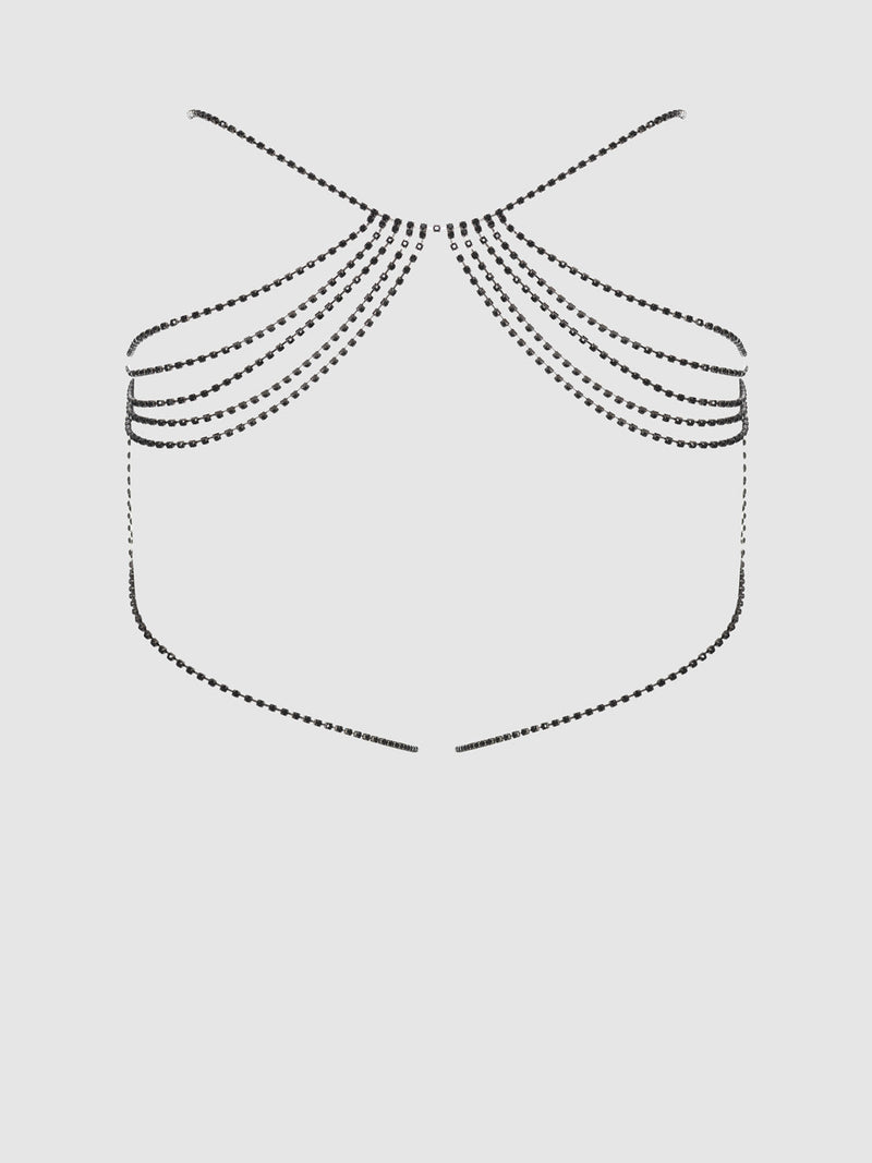 Ziggy Rhinestone Draped Garter - Fredericks Of Hollywood