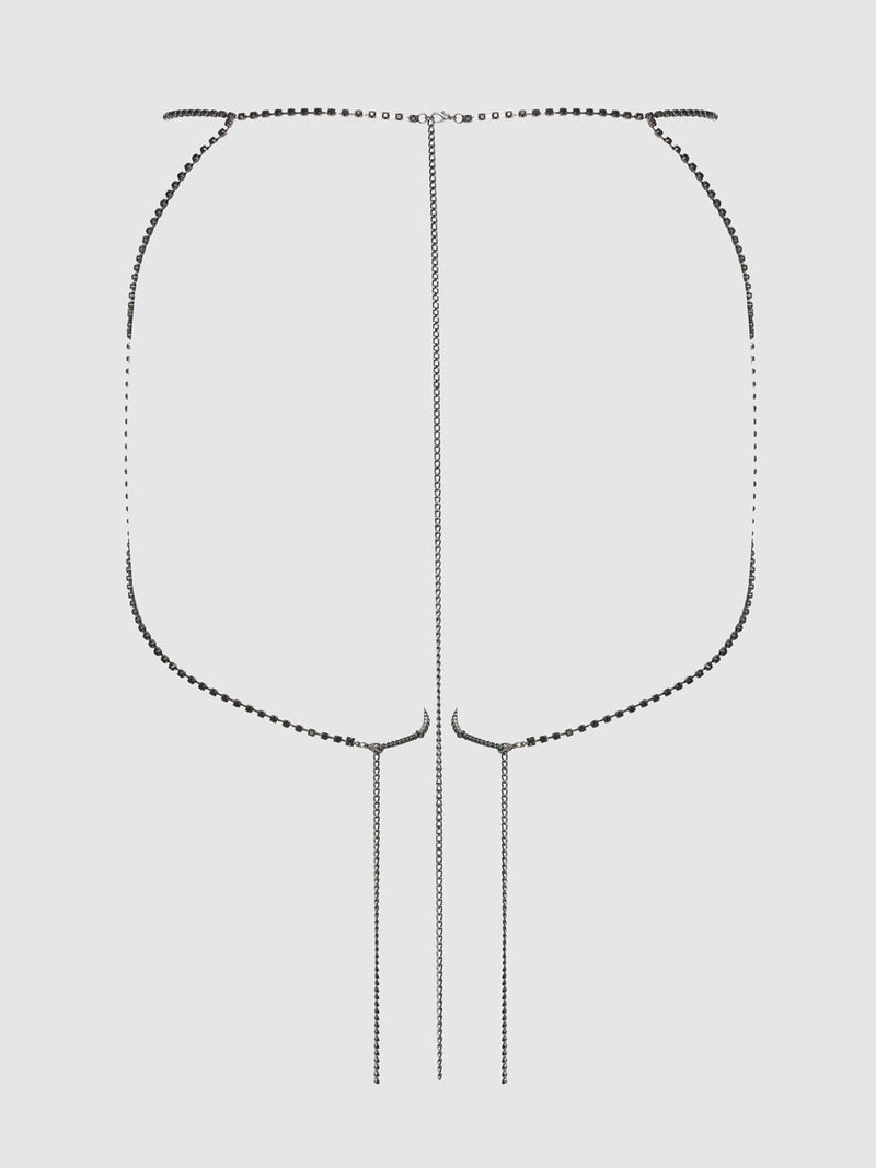 Ziggy Rhinestone Draped Garter - Fredericks Of Hollywood