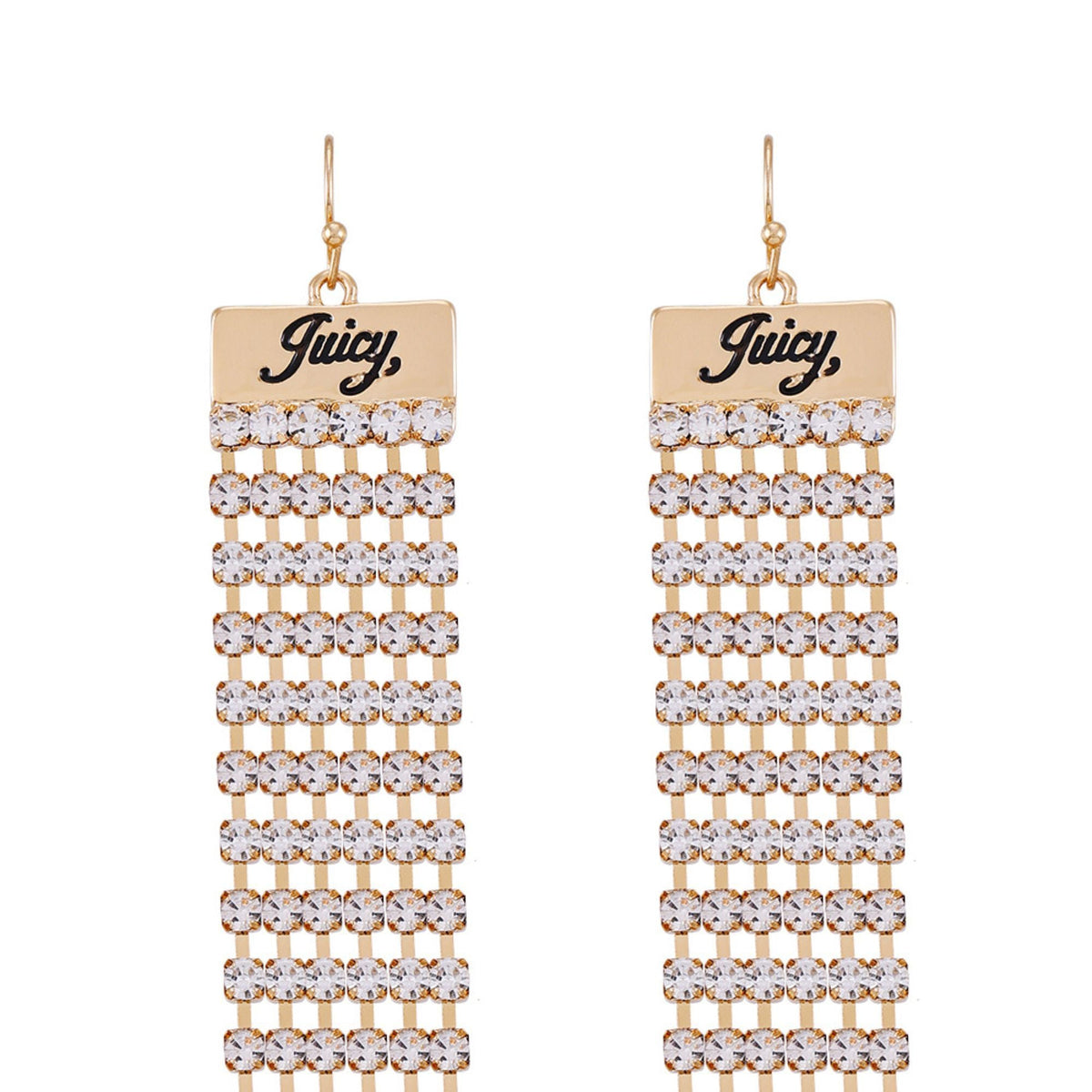 Rhinestone Chain Earrings