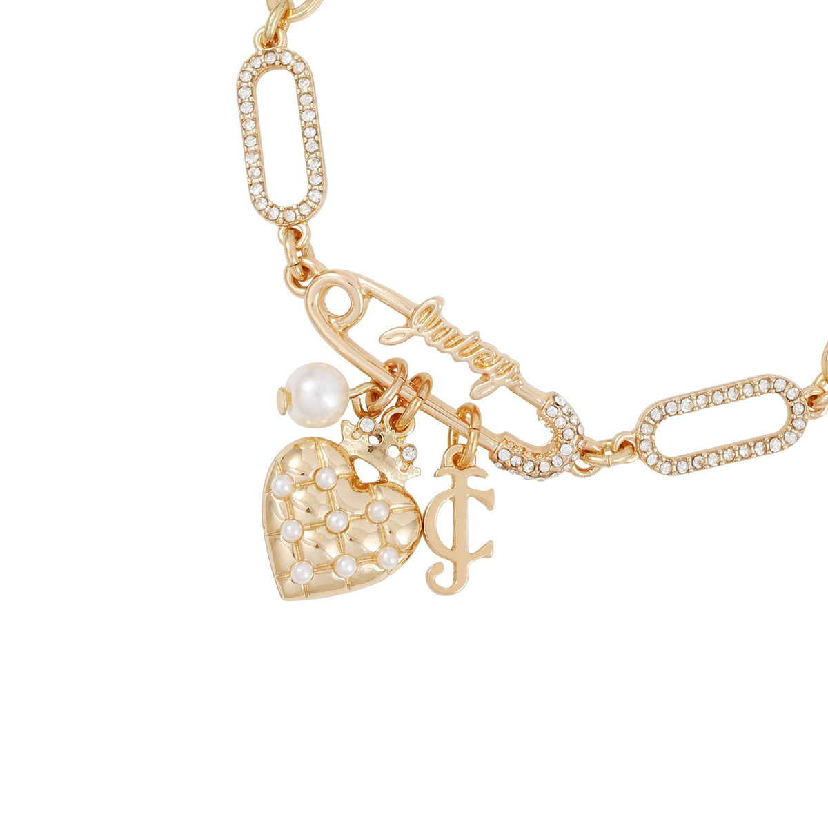 Heart Charm Slider Bracelet