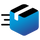 Icon of blue shipping box 