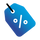 Icon of blue coupon tag