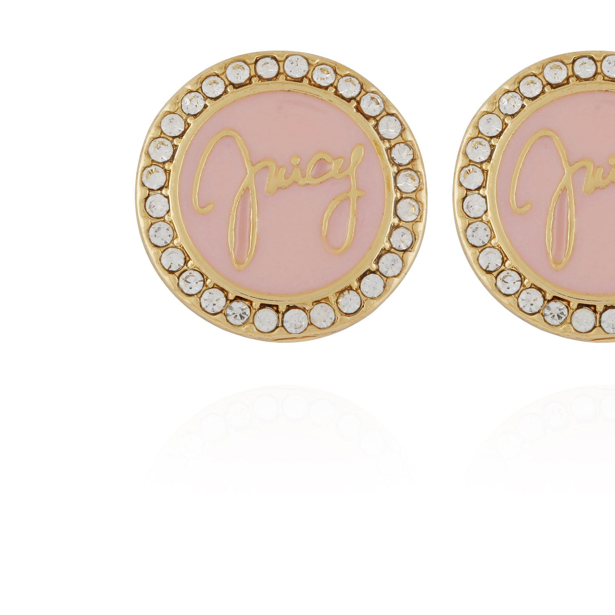 Circle Rhinestone Stud Earrings