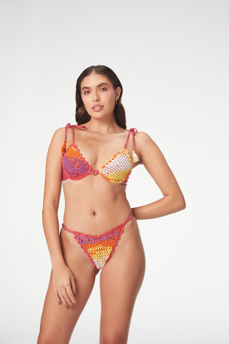 Capittana Stephanie Multicolor Crochet Bottom