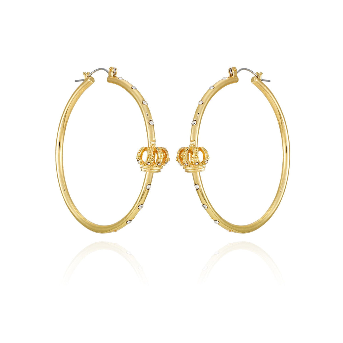 Crown Hoop Earrings