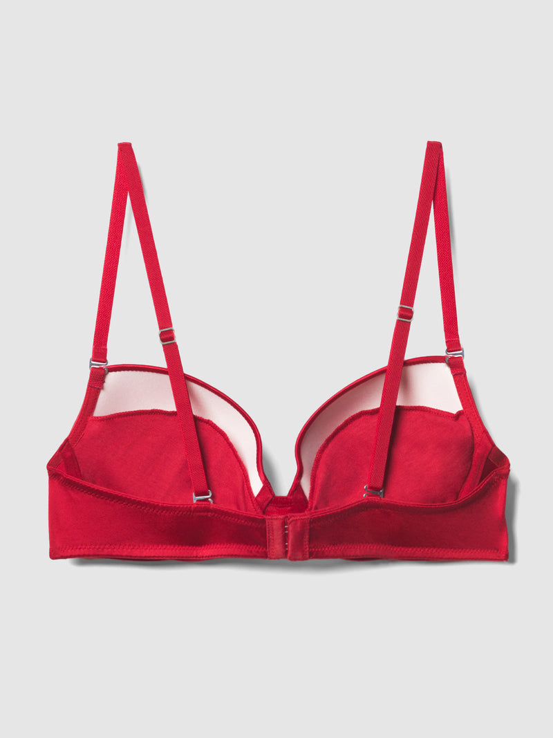 Hollywood Exxtreme Plunge Push Up Bra