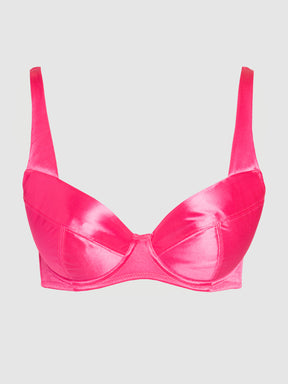 Va Va Voom Satin Full Figure Push Up Bra