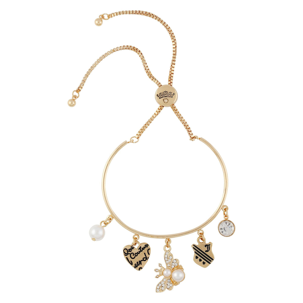 Bee Mine Charm Slider Bracelet