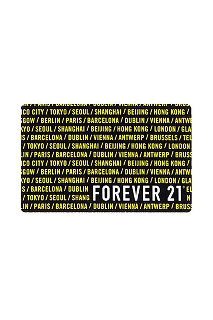 Forever 21 Gift Card (30.00 USD) Countries/Glossy