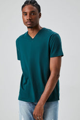 Forever 21 Men's Basic Organically Grown Cotton T-Shirt Green