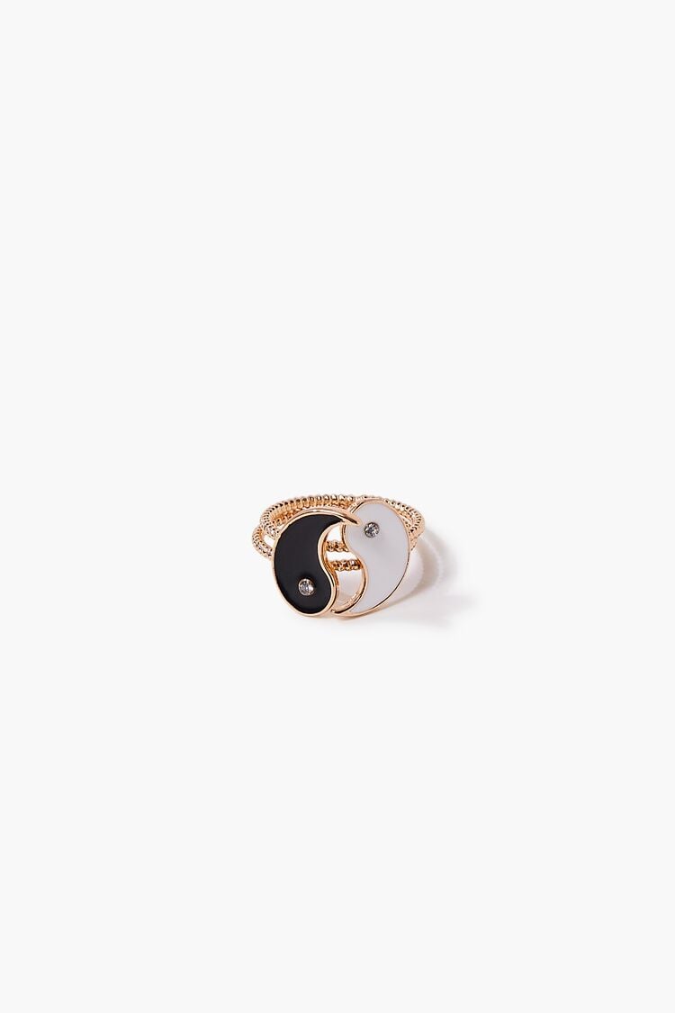 Forever 21 Women's Yin Yang Ring Set Gold