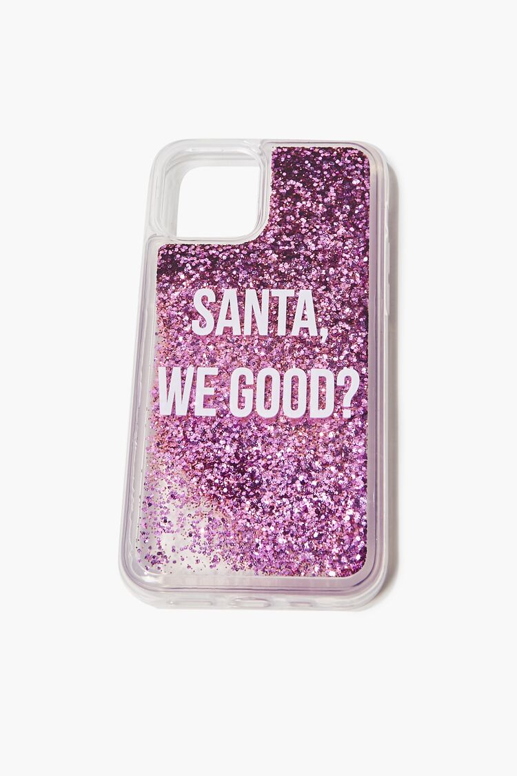 Forever 21 Women's Santa We Good Case for iPhone 11 Pink/Multi