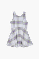 Forever 21 Girls Plaid Romper (Kids) Purple/Green