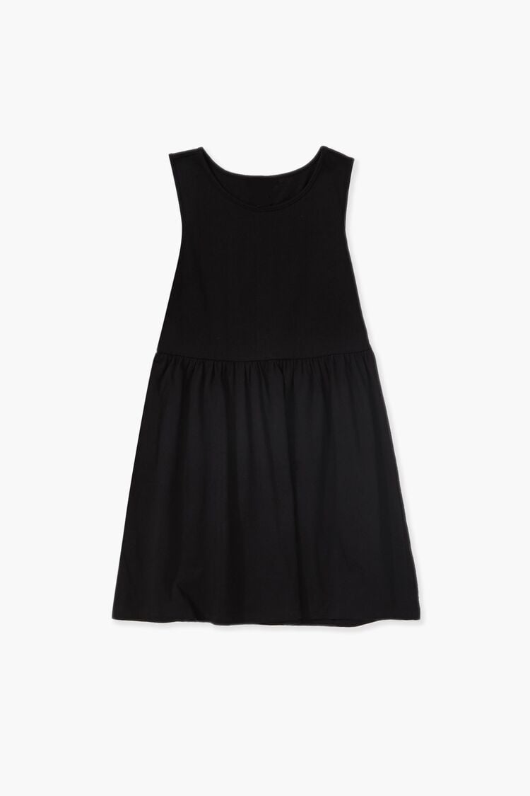 Forever 21 Girls Skater Spring/Summer Dress (Kids) Black