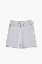 Forever 21 Kids Drawstring Sweatshorts (Girls + Boys) Heather Grey