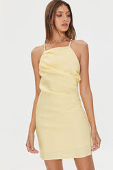 Forever 21 Women's Ruched Cami Mini Dress Mimosa