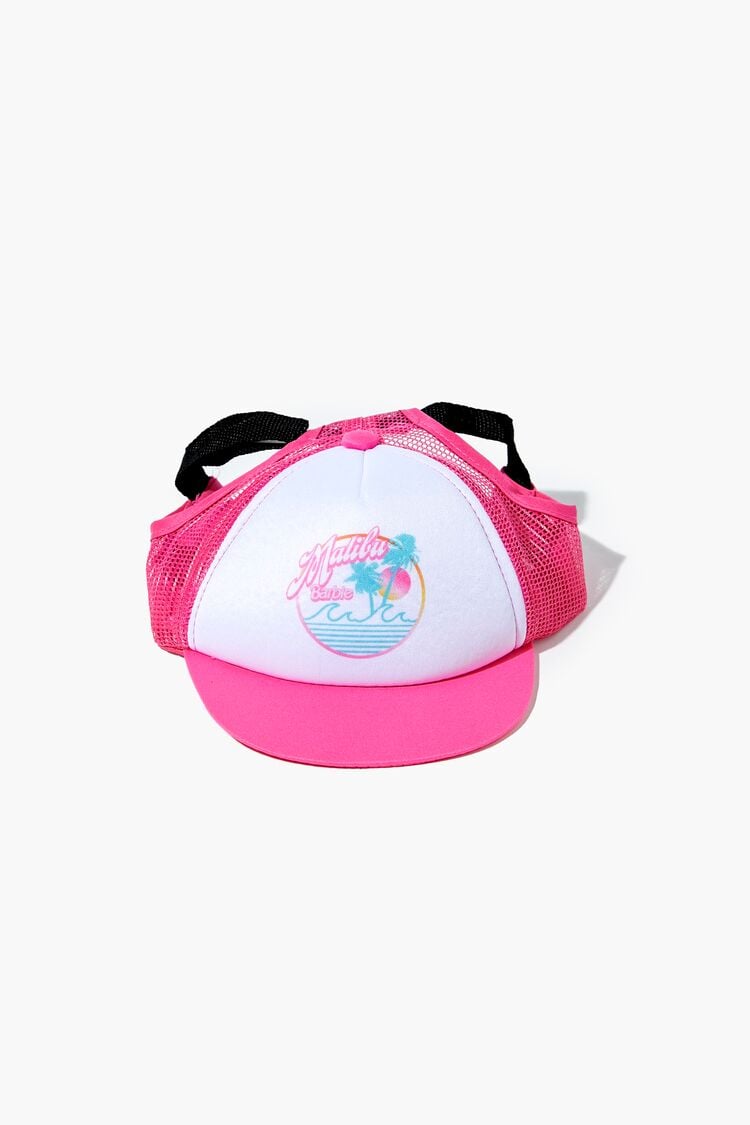 Forever 21 Women's Malibu Barbie Pet Baseball Cap Pink