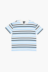 Forever 21 Kids Striped T-Shirt (Girls + Boys) Blue/Multi