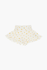 Forever 21 Girls Floral Print Shorts (Kids) Cream/Multi