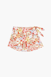 Forever 21 Girls Tropical Floral Skirt (Kids) Red/Multi