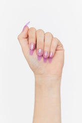 Forever 21 Women's Almond Press-On Nails Purple