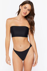 Forever 21 Women's Twisted High-Leg Bikini Bottoms Black