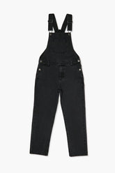 Forever 21 Kids Denim Overalls (Girls + Boys) Washed Black