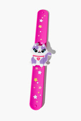 Forever 21 Girls Cat Snap Bracelet (Kids) Purple/Pink