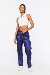 Forever 21 Women's Active Tearaway Pants Navy