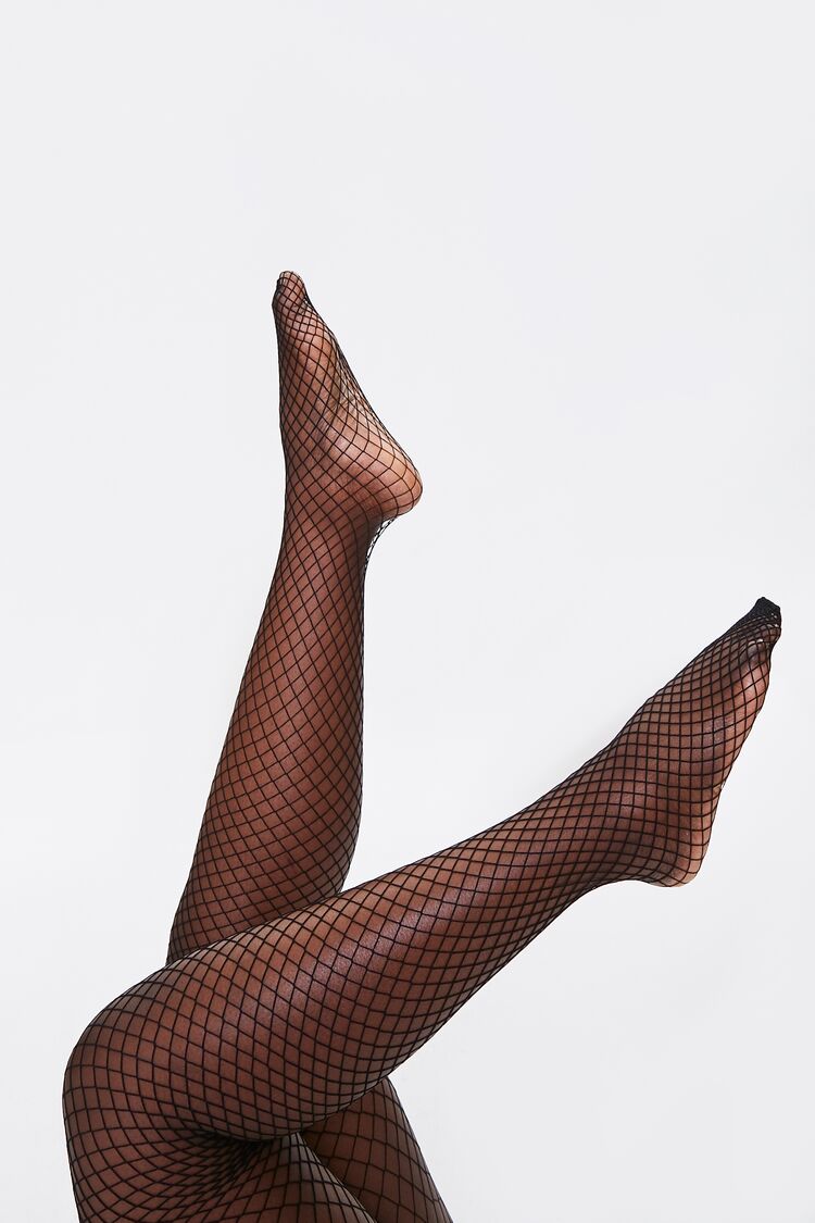 Forever 21 Women's Fishnet Tights Black