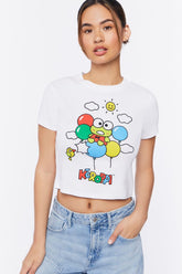 Forever 21 Women's Keroppi Graphic T-Shirt White/Multi