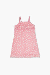 Forever 21 Girls Daisy Print Cami Dress (Kids) Pink/White