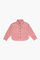 Forever 21 Girls Patch Pocket Jacket (Kids) Adobe Rose