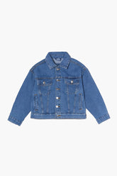 Forever 21 Kids Denim Jacket (Girls + Boys) Medium Denim