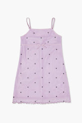 Forever 21 Girls Star Print Cami Spring/Summer Dress (Kids) Purple/Black