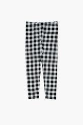 Forever 21 Girls Houndstooth Leggings (Kids) Black/White