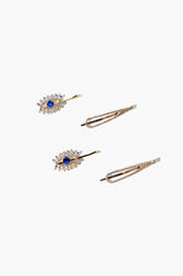 Forever 21 Women's Evil Eye Hair Pin Set Gold