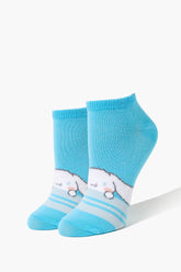 Forever 21 Women's Cinnamoroll Ankle Socks Blue/Multi