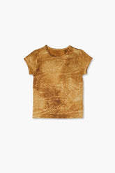 Forever 21 Girls Tie-Dye Crew T-Shirt (Kids) Amber/Multi