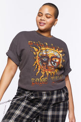 Forever 21 Plus Women's Sublime Graphic T-Shirt Charcoal/Multi