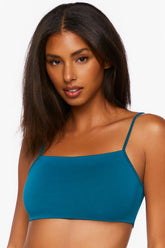 Forever 21 Women's Basic Cami Bralette Teal