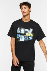 Forever 21 Men's New Universe Graphic T-Shirt Black/Multi