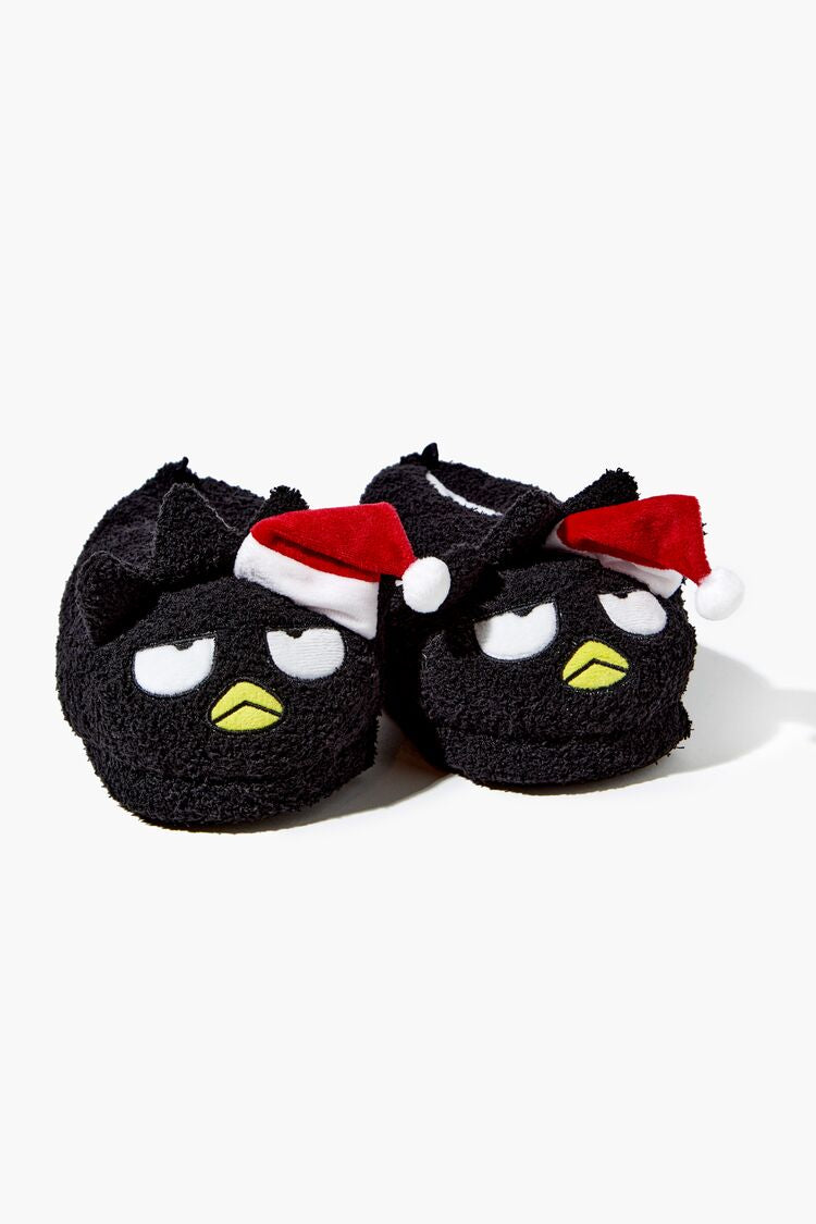 Forever 21 Girls Hello Kitty & Friends Badtz-Maru Slippers (Kids) Black/White