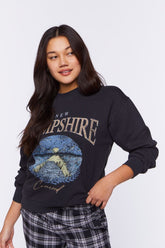 Forever 21 Women's New Hampshire Graphic Pullover Black/Multi