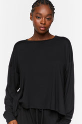 Forever 21 Women's Dolman-Sleeve Pajama Top Black