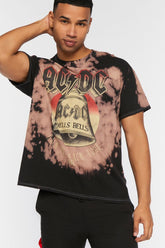 Forever 21 Men's Tie-Dye ACDC Hells Bells Graphic T-Shirt Black/Multi