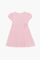 Forever 21 Girls Surplice Dress (Kids) Bubble Gum