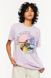 Forever 21 Women's Pink Floyd Wish You Were Here Graphic T-Shirt Purple