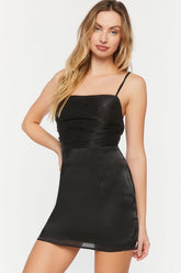 Forever 21 Women's Organza Cutout Mini Spring/Summer Dress Black